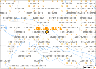 map of Cruce de Jicomé