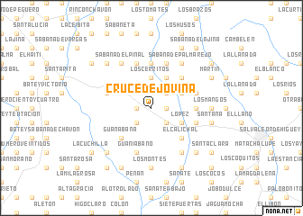 map of Cruce de Jóvina