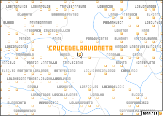 map of Cruce de la Avioneta
