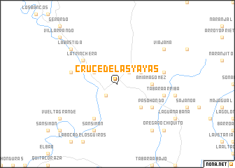 map of Cruce de Las Yayas