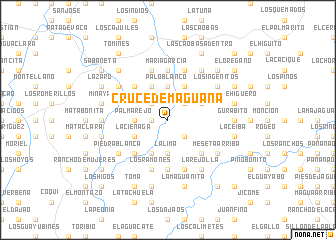 map of Cruce de Maguana