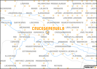 map of Cruce de Peñuela