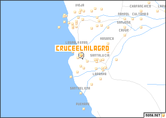 map of Cruce El Milagro