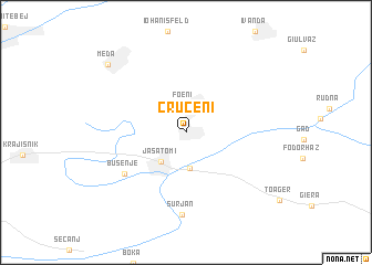 map of Cruceni