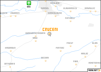 map of Cruceni