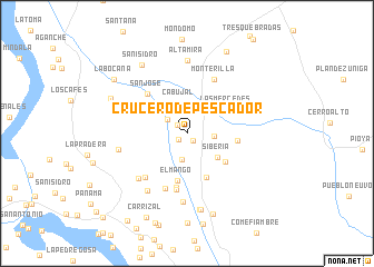 map of Crucero de Pescador
