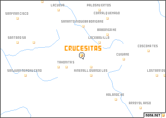 map of Crucesitas