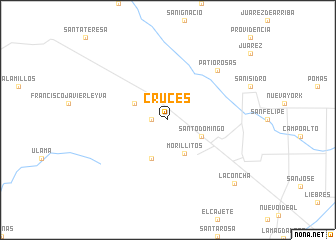 map of Cruces
