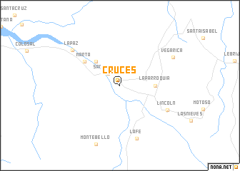 map of Cruces