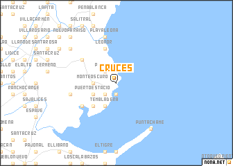 map of Cruces