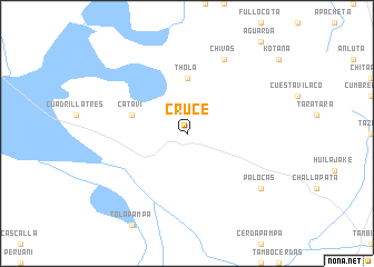 map of Cruce