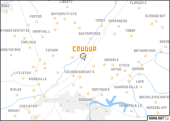 map of Crudup