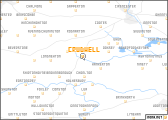 map of Crudwell