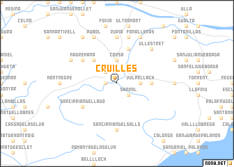 map of Cruilles