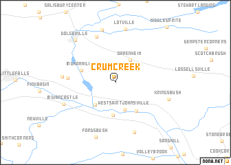 map of Crum Creek
