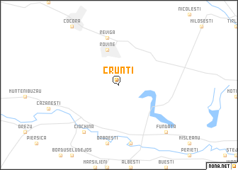 map of Crunţi