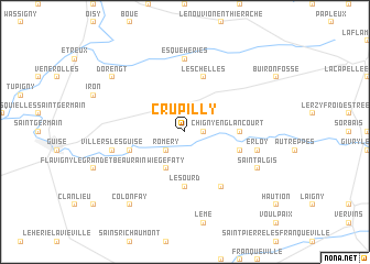 map of Crupilly