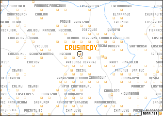 map of Crusincoy