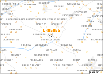 map of Crusnes