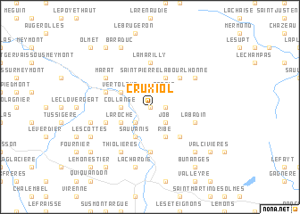 map of Cruxiol