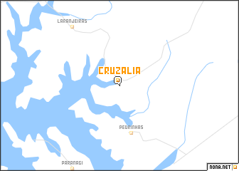map of Cruzália