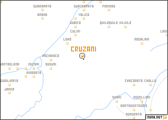 map of Cruzani