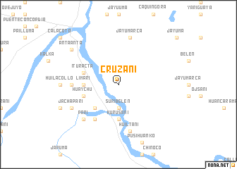 map of Cruzani