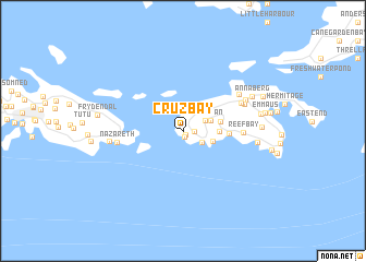 map of Cruz Bay