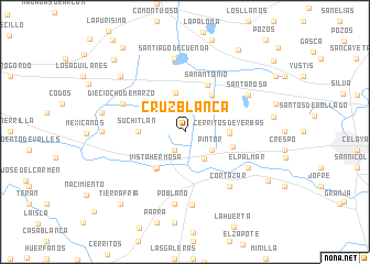 map of Cruz Blanca