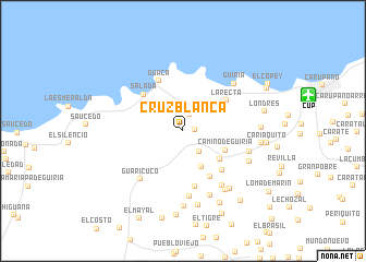 map of Cruz Blanca