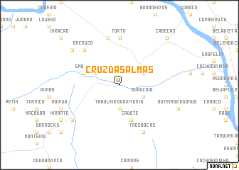 map of Cruz das Almas