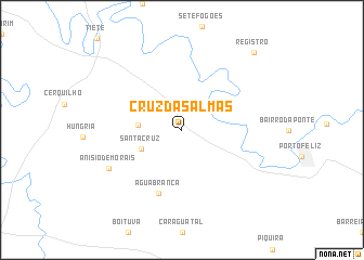 map of Cruz das Almas