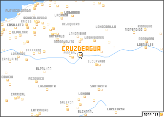 map of Cruz de Agua