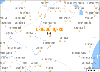 map of Cruz de Hierro