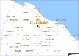 map of Cruz de Laja