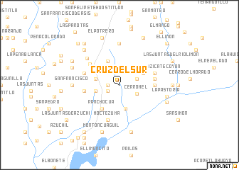 map of Cruz del Sur