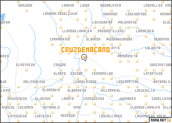 map of Cruz de Macano