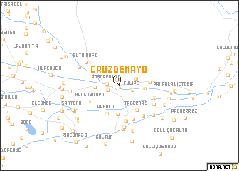 map of Cruz de Mayo