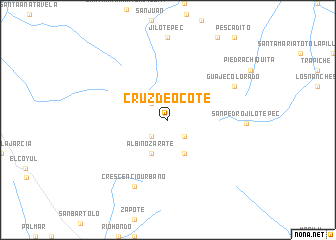 map of Cruz de Ocote