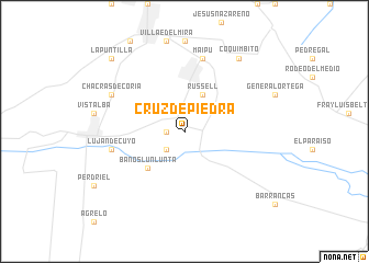 map of Cruz de Piedra