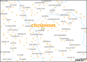 map of Cruz de Piedra