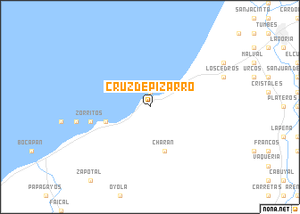 map of Cruz de Pizarro