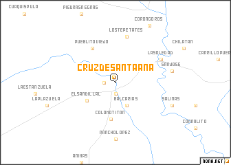 map of Cruz de Santa Ana