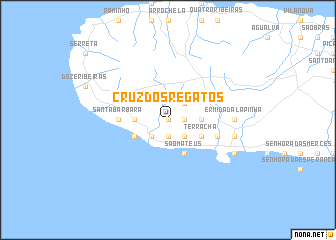 map of Cruz dos Regatos