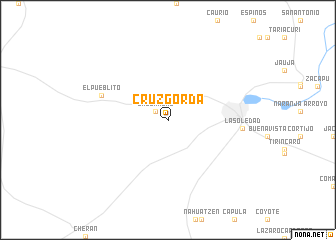 map of Cruz Gorda