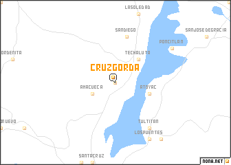 map of Cruz Gorda