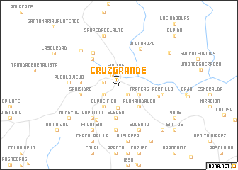 map of Cruz Grande