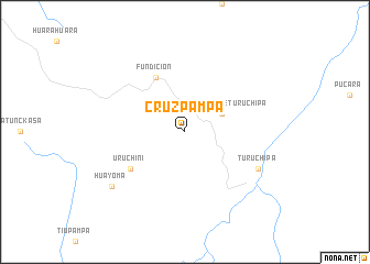 map of Cruz Pampa