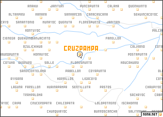 map of Cruz Pampa