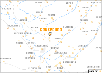 map of Cruz Pampa